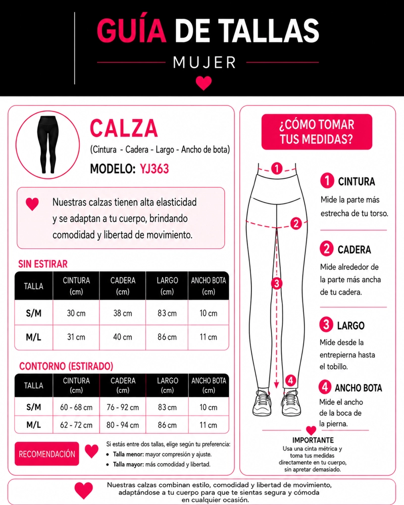 CALZA LARGA DEPORTIVA MUJER TIRO ALTO CONTROL ABDOMINAL GYM - 4