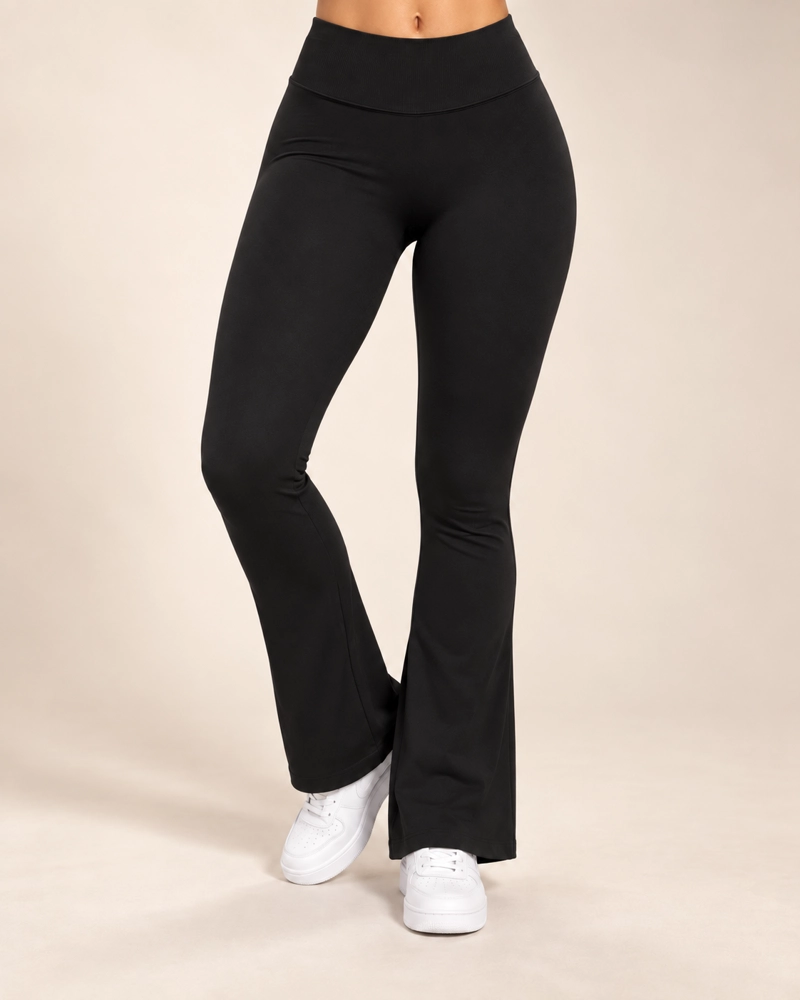 CALZA DEPORTIVA FEMENINA ACAMPANADA FLARE PUSH UP - 1