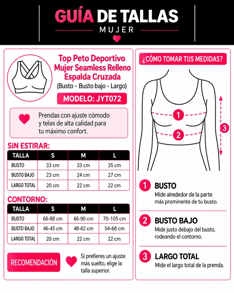 TOP PETO DEPORTIVO SEAMLESS MUJER CON RELLENO ESPALDA CRUZADA - 5