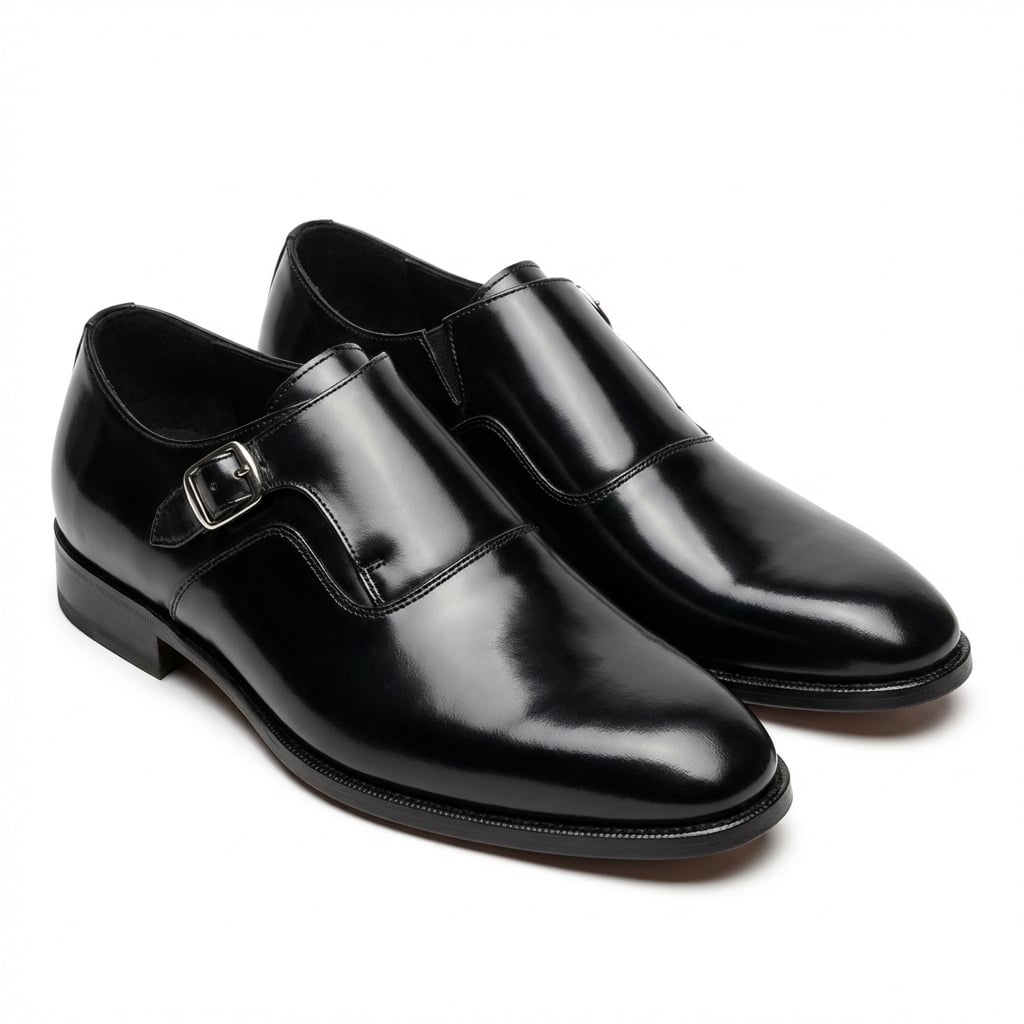 ZAPATO DE VESTIR NEGRO HOMBRE CON HEBILLA 7420 - 4