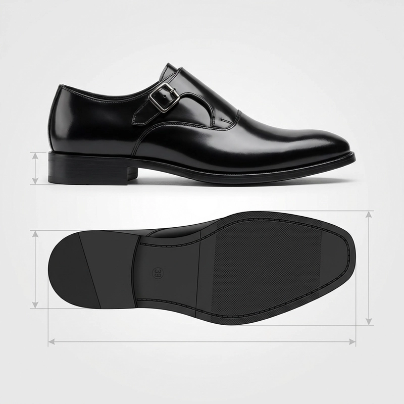 ZAPATO DE VESTIR NEGRO HOMBRE CON HEBILLA 7420 - 7