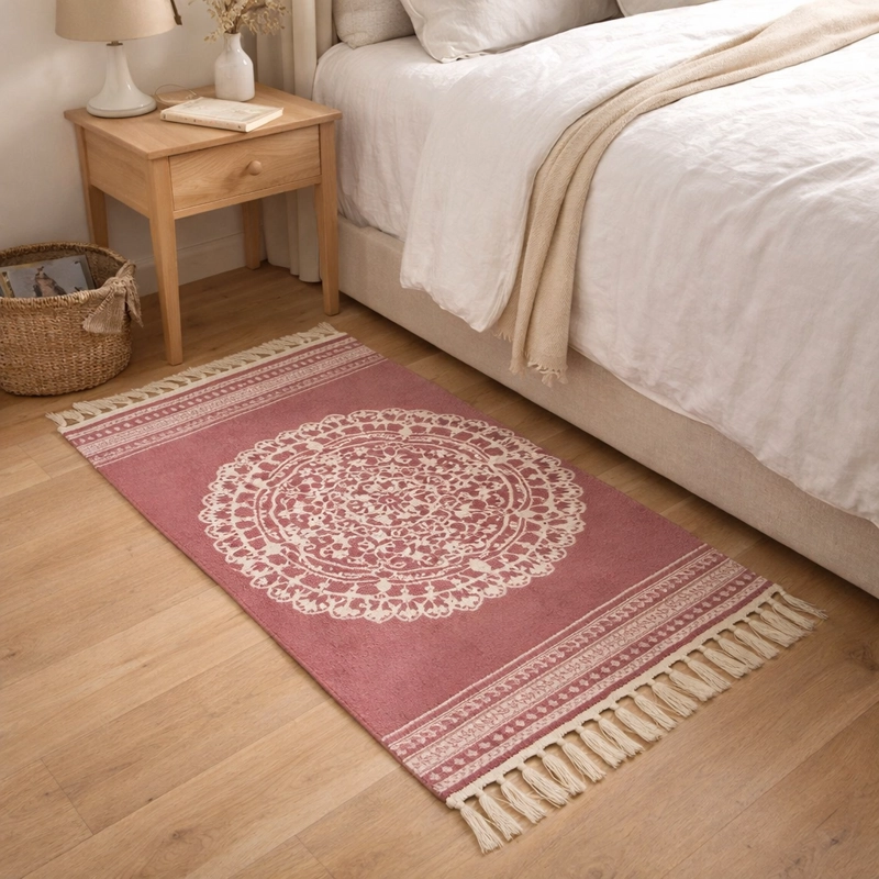 TAPETE DECORATIVO ELEGANTE DE LINO 60X90CM 740 - 1