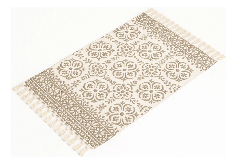 TAPETE LINO GRUESO 60X90CM ESTILO CLASICO 736 - 1