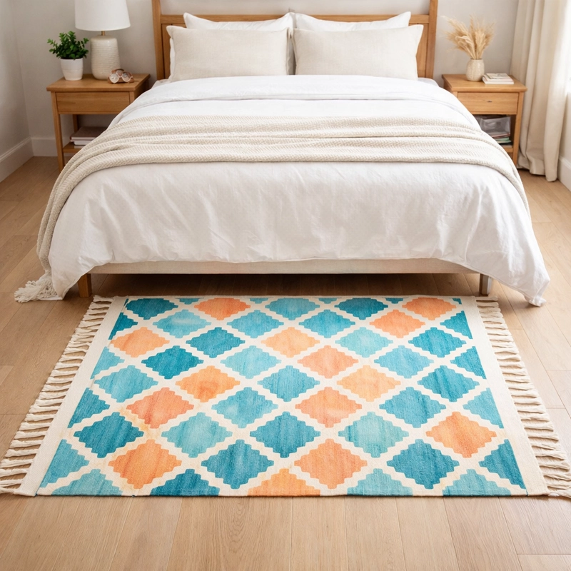 BAJADA DE CAMA LINO RESISTENTE ELEGANTE 60X90CM 731 - 1