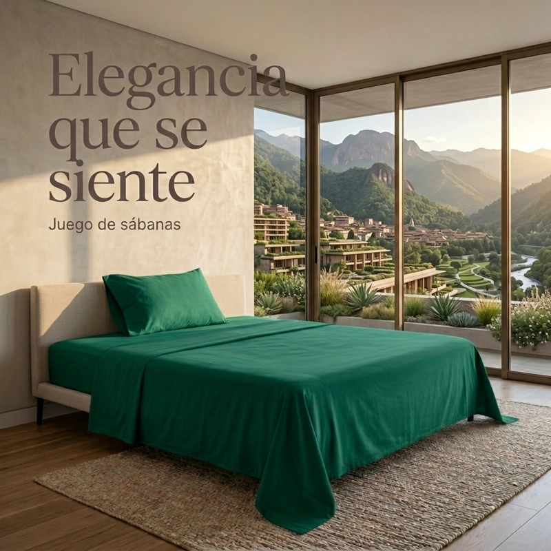 JUEGO DE SABANAS ALGODON 800 HILOS TWIN 1 PLAZA- 3 PIEZAS 669 - 5