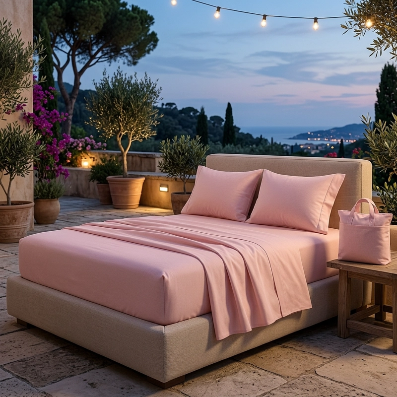 SABANAS 800 HILOS SIGNATURE ROSADO 2 PLAZAS  794 - 1