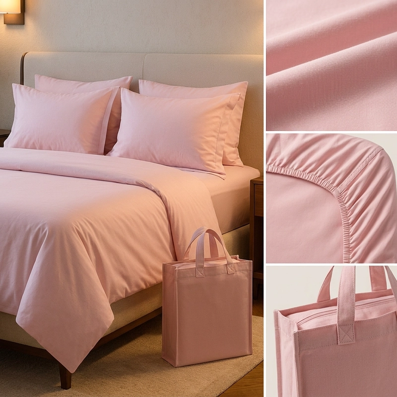 SABANAS 800 HILOS SIGNATURE ROSADO 2 PLAZAS  794 - 4