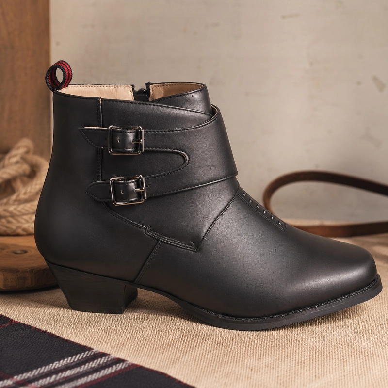 BOTIN PARA CUECA HOMBRE DOBLE HEBILLA 7599 CALIDAD PREMIUM - 4