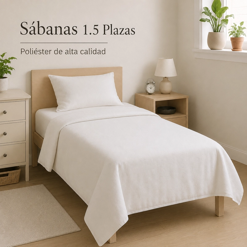 SABANAS 1.5 PLAZA POLIALGODON ALTA CALIDAD 804 - 4