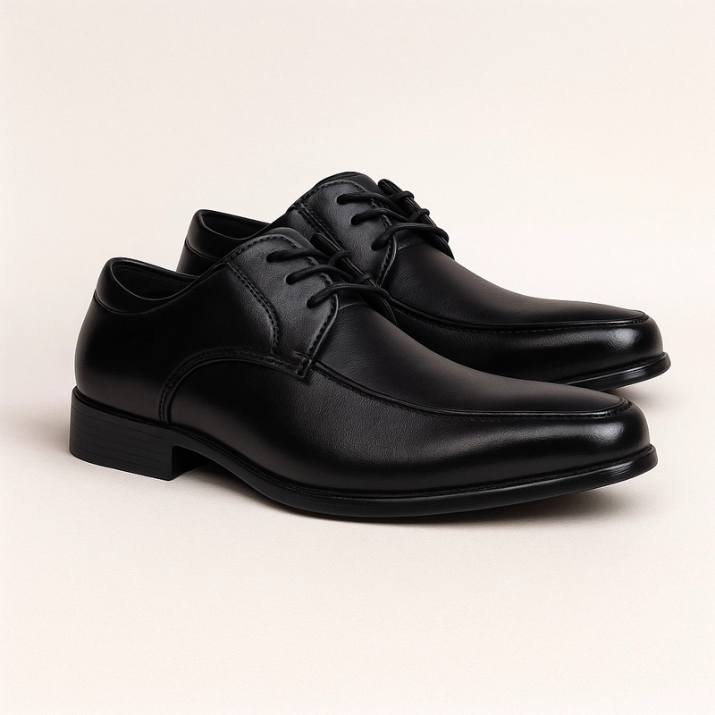 ZAPATO ESCOLAR NEGRO NIÑO CON CORDON 3220 TALLAS  26 A 37 - 3