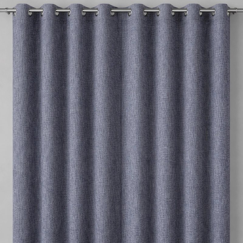 CORTINA BLACKOUT GRIS OSCURO CON FORRO NEGRO DOBLE PAÑO N°102 - 2