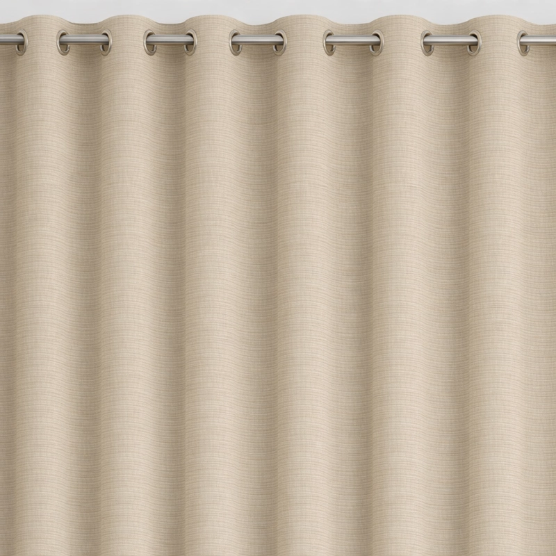CORTINA BEIGE BLACKOUT FORRO NEGRO DOBLE PAÑO N°107 - 2