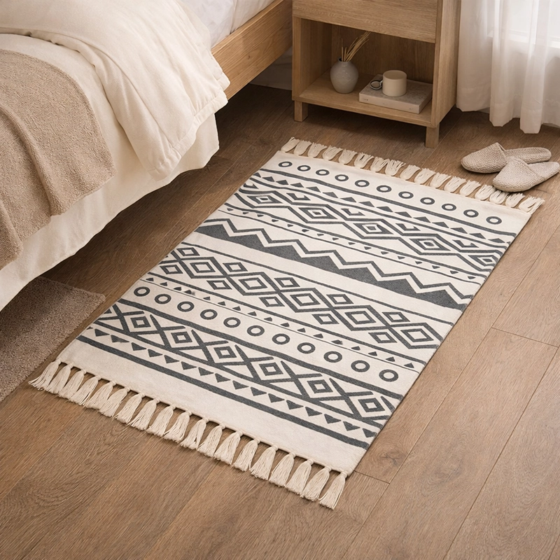 ALFOMBRA PIE DE CAMA LINO E TNICO RESISTENTE 60X90 735 - 1