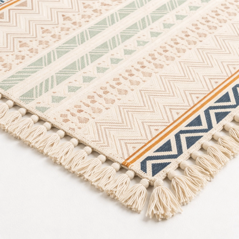 BAJADA DE CAMA 60X90CM E TNICA ELEGANTE DE LINO 733 - 2