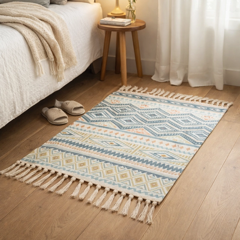 BAJADA DE CAMA E TNICA LINO 60X90CM 729 - 1