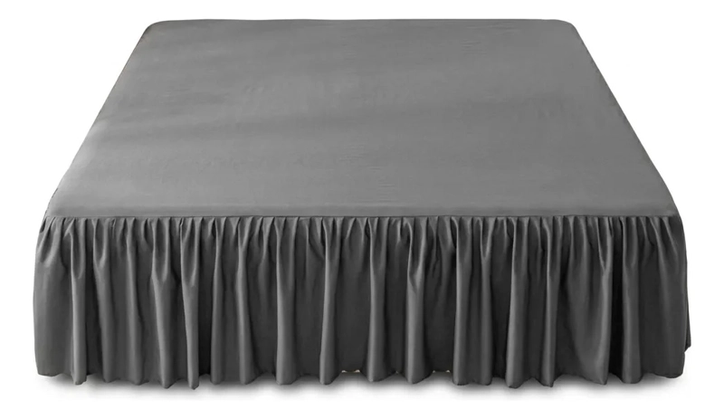 FALDON DE CAMA PREMIUM 2 PLAZAS (QUEEN) GRIS - 1
