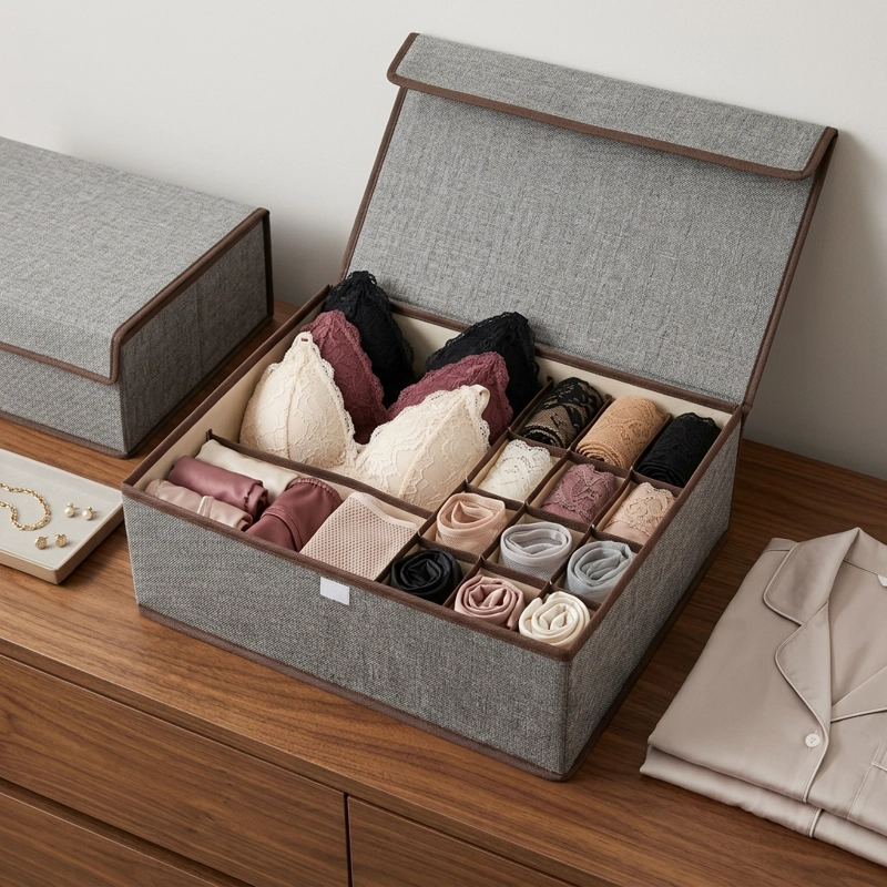 ORGANIZADOR DE BEBE : ROPA, CALCETINES Y ACCESORIOS GRIS 607 - 3