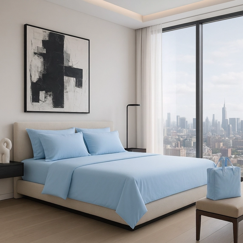 SABANAS 800 HILOS SIGNATURE AZUL ACERO 2 PLAZAS 794 - 4