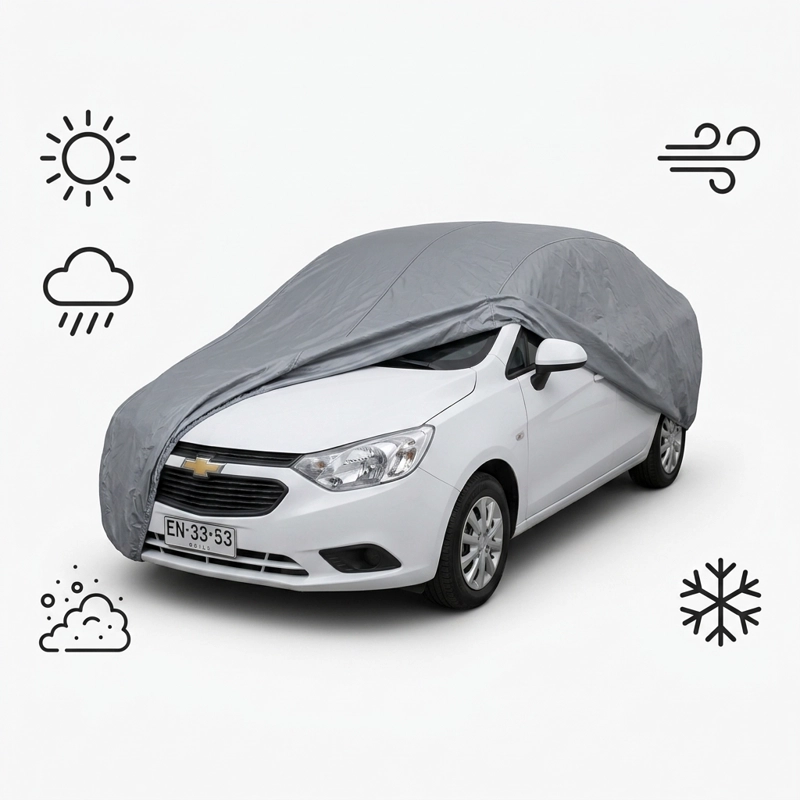FUNDA PROTECTORA DE AUTO GRIS PLOMO - MODELO SAIL - 2
