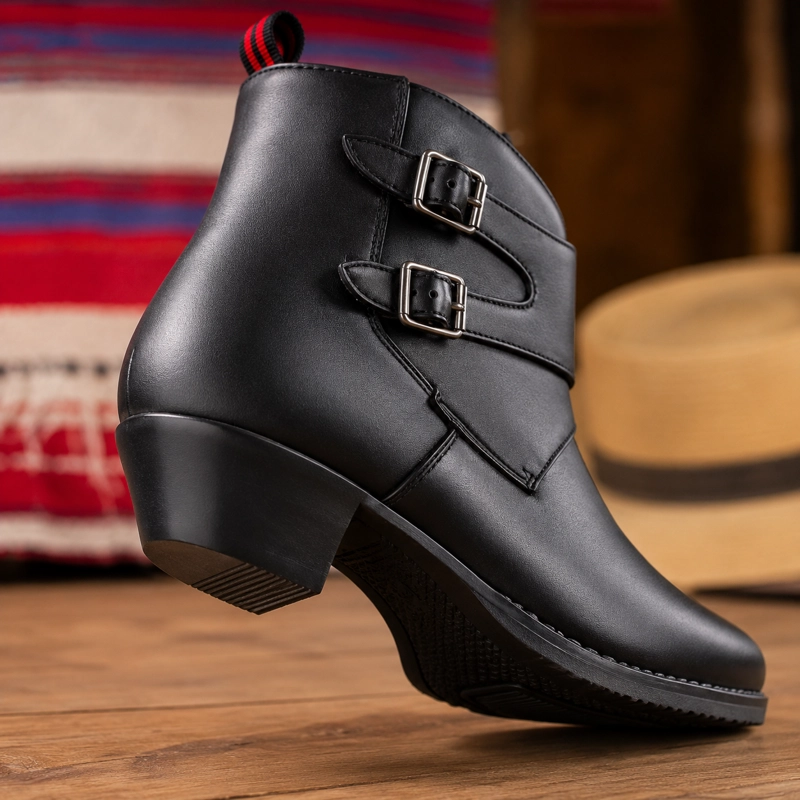 BOTIN PARA CUECA HOMBRE DOBLE HEBILLA 7599 CALIDAD PREMIUM - 2