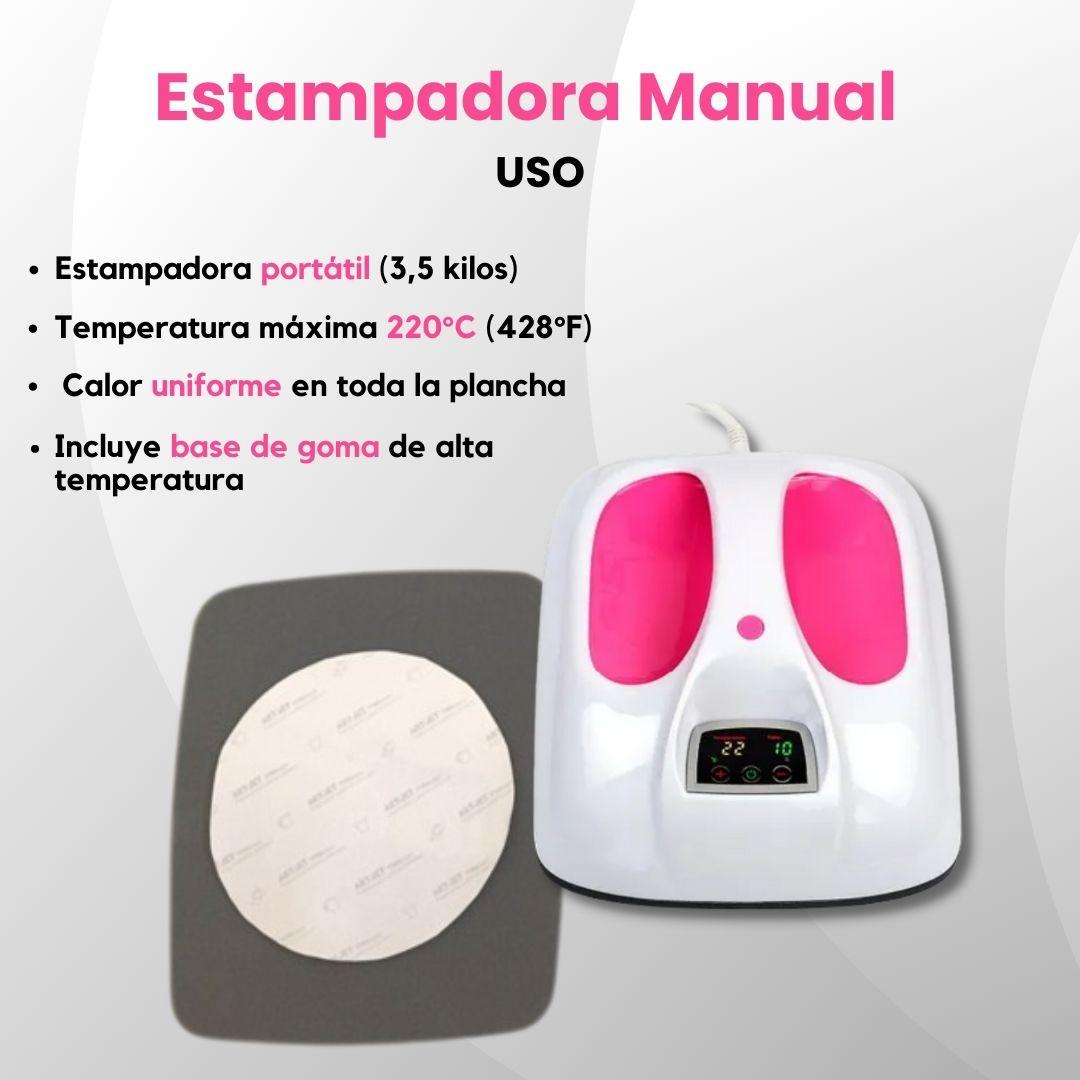 PLANCHA PORTATIL ESTAMPADORA SUBLIMA HOBY EASYPRESS 25X30 - 5