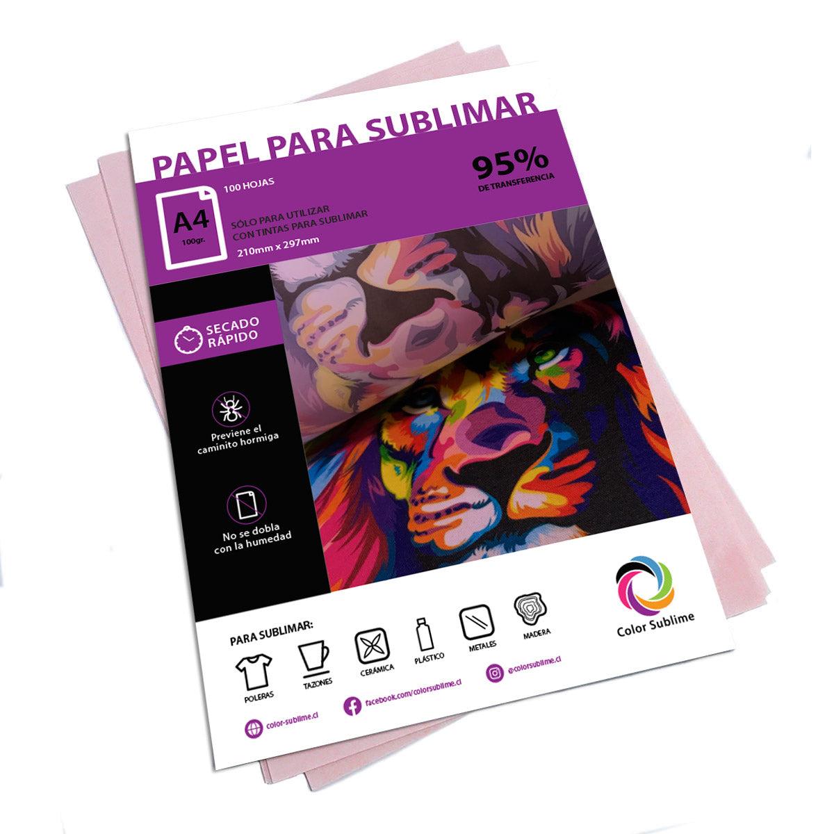 PAPEL SUBLIMACIÓN PREMIUM 100 HOJAS A4 - 1