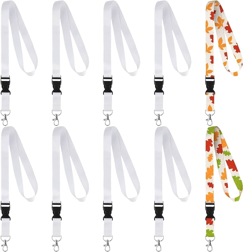 LANYARD BLANCO SUBLIMABLE de 2X50 cm  PORTA-CREDENCIAL DESMONTABLE - 3
