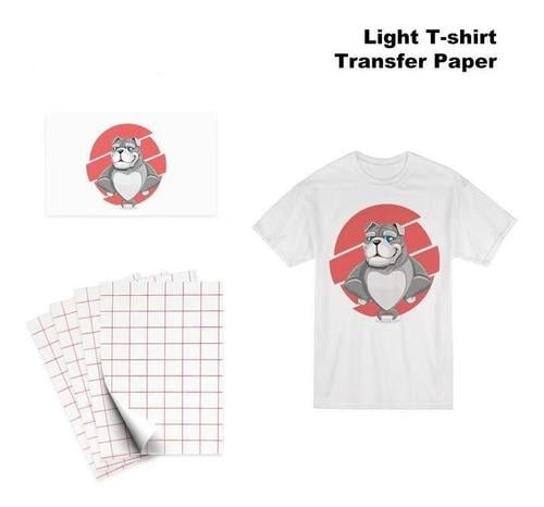 PAPEL TRANSFER TELAS CLARAS POLERAS CLARAS 20 HOJAS A4 125G - 3