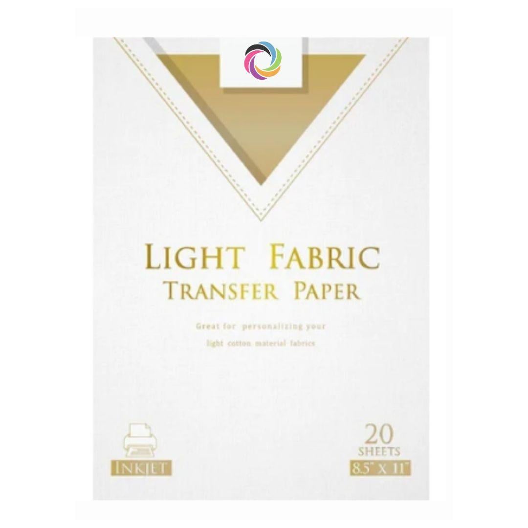 PAPEL TRANSFER TELAS CLARAS POLERAS CLARAS 20 HOJAS A4 125G - 5