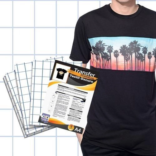 PAPEL TRANSFER TELAS OSCURAS POLERAS OSCURA 20 HOJAS A4 125G - 2