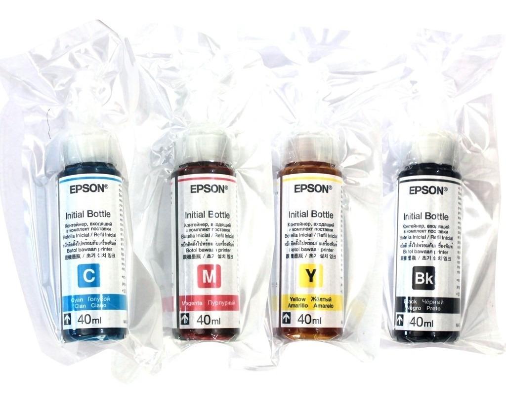 TINTA EPSON ORIGINAL PACK 4 COLORES L120 L200 L210 L355 L455 - 5