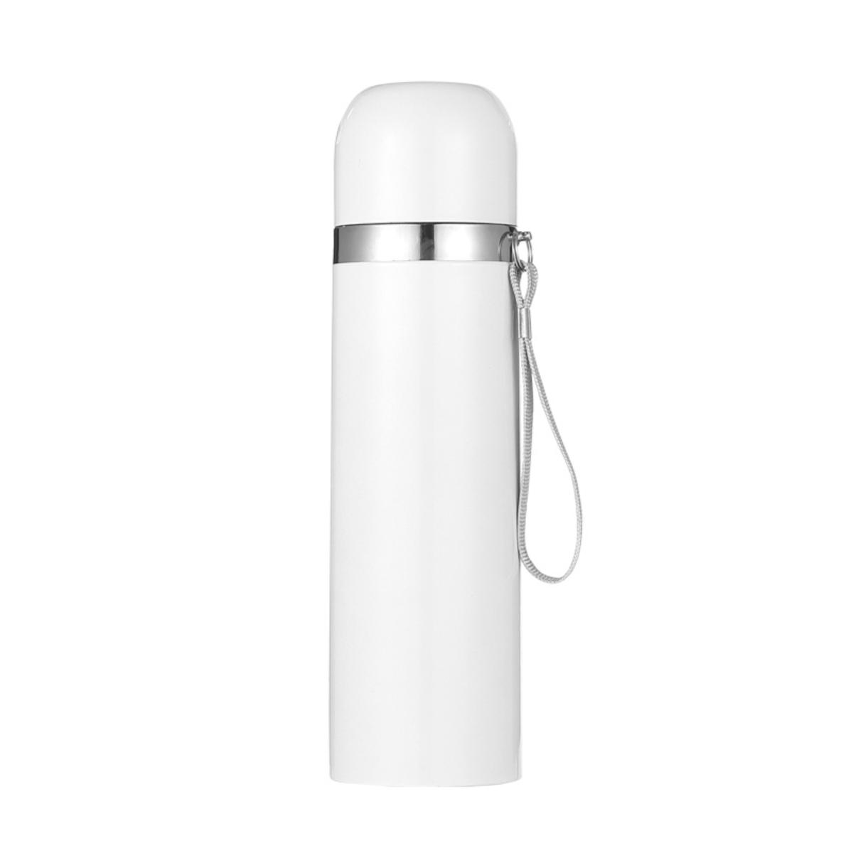 TERMO ALUMINIO BLANCO CON TAPA 500ML CAJA INDIVIDUAL COLOR SUBLIME - 1