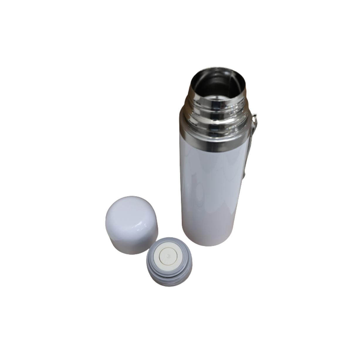 TERMO ALUMINIO BLANCO CON TAPA 500ML CAJA INDIVIDUAL COLOR SUBLIME - 2