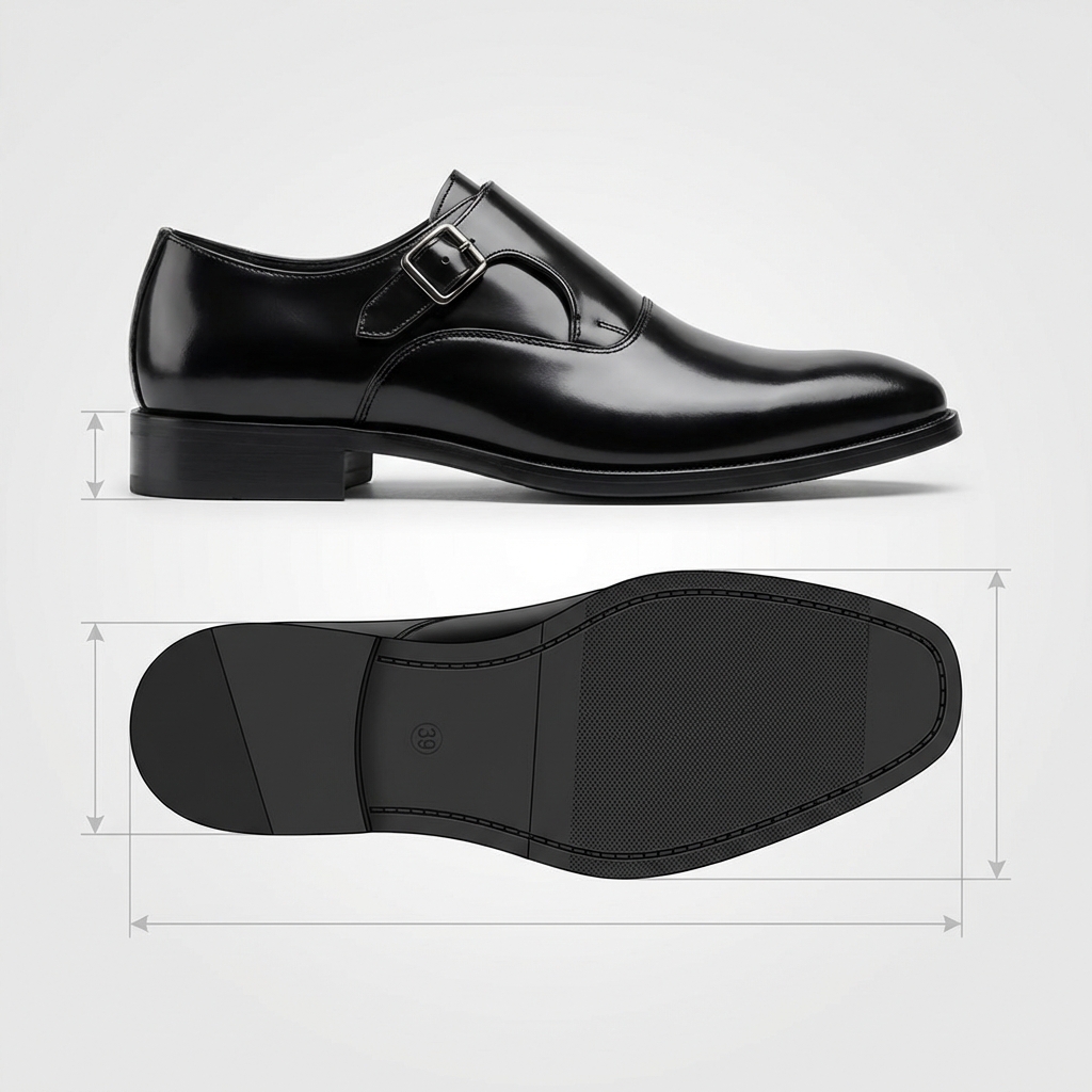 ZAPATO DE VESTIR NEGRO HOMBRE CON HEBILLA 7420 - 7