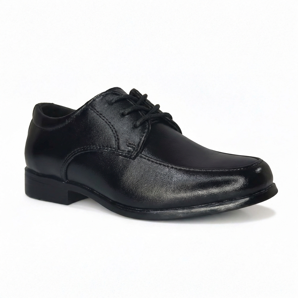 ZAPATO ESCOLAR NEGRO NIÑO CON CORDON 3220 TALLAS  26 A 37 - 2