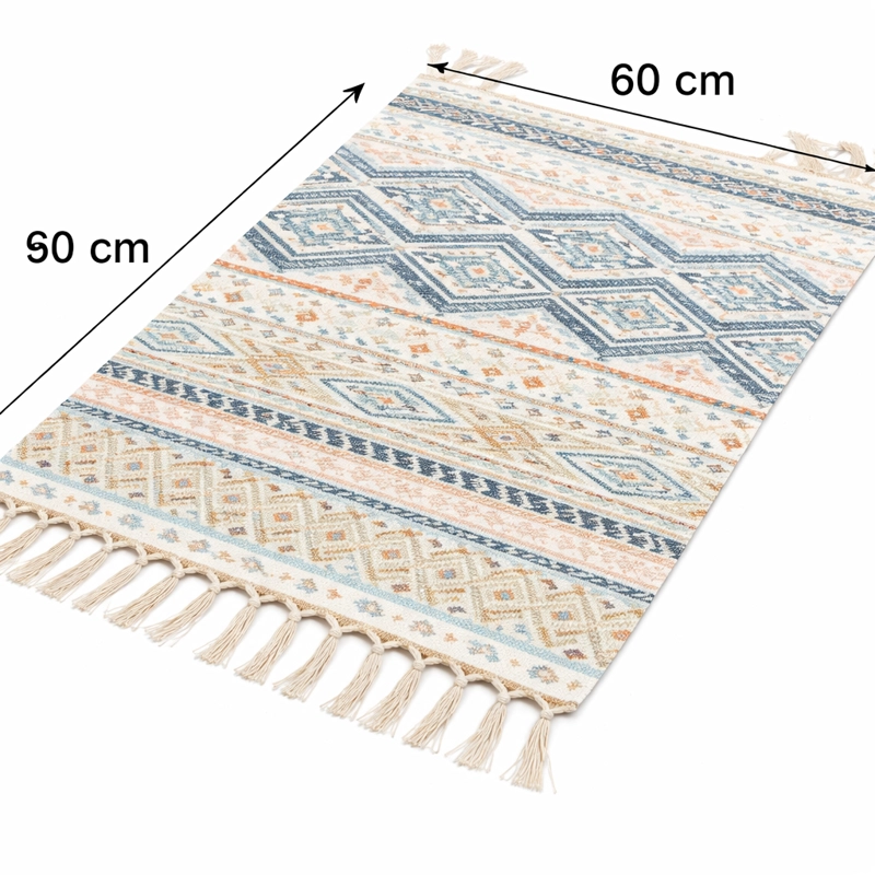 BAJADA DE CAMA 60X90CM LINO CON DISEÑO E TNICO 629 - 3