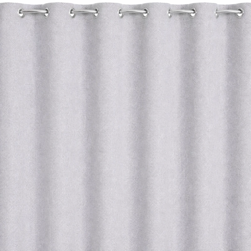 CORTINA 2 PAÑOS GRIS BLACKOUT FORRO NEGRO N°106 - 2