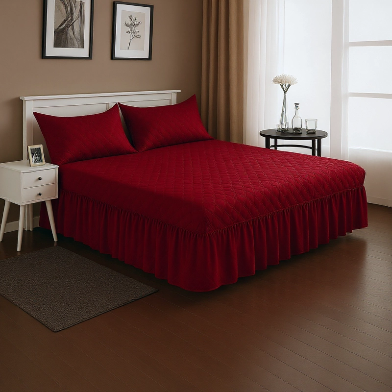 FALDON CAMA BURDEO DOBLE 2.0 PLAZAS CON FUNDAS - 1