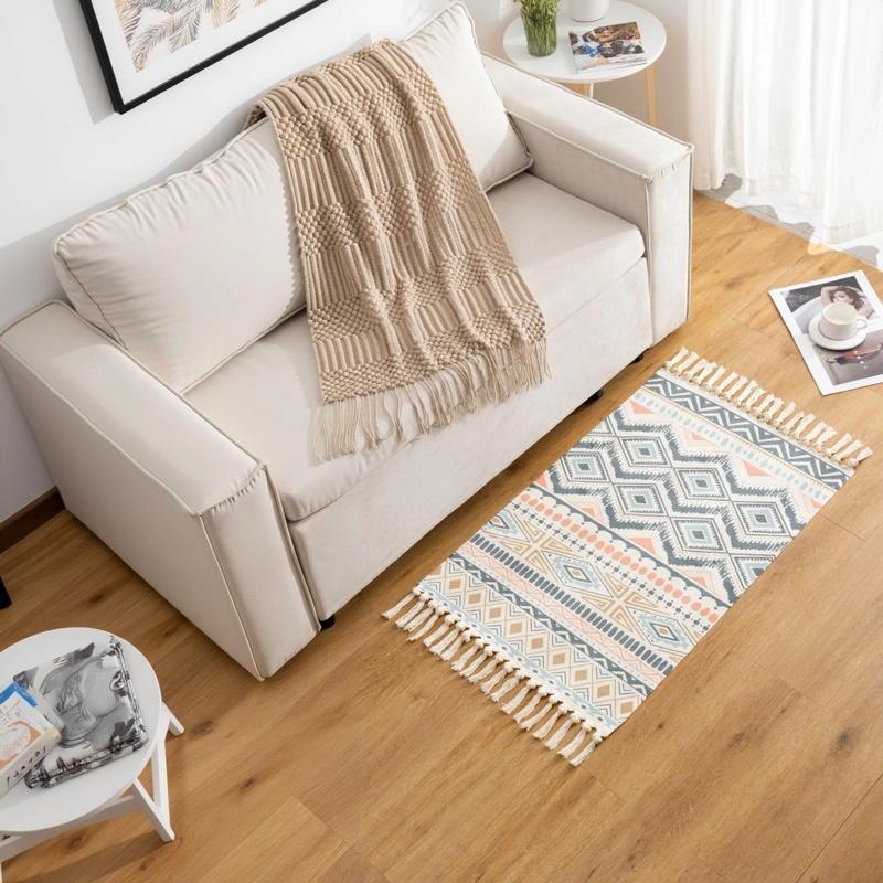 BAJADA DE CAMA DECORATIVA E TNICA 60X90CM LINO 729 - 1