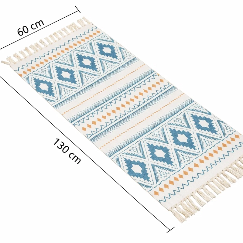 ALFOMBRA MULTICOLOR DECORATIVA 60X130CM DE LINO 743 - 3