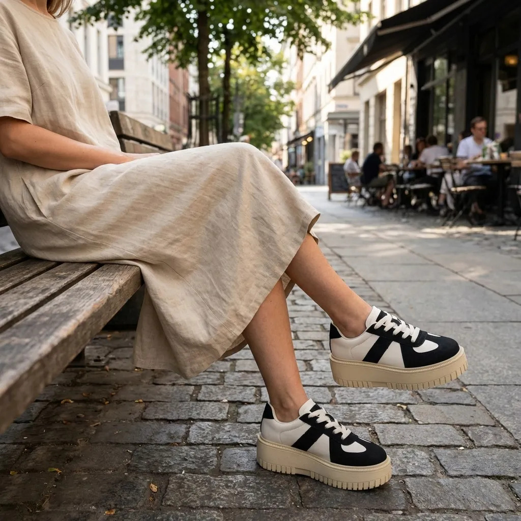 ZAPATILLAS MUJER PLATAFORMA URBANA LIVIANAS 7771 - 1