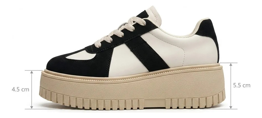 ZAPATILLAS MUJER PLATAFORMA URBANA LIVIANAS 7771 - 6