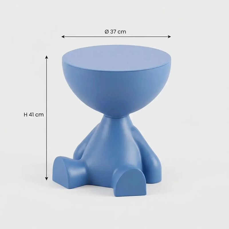 MESA AUXILIAR AZUL MODERNA DECORATIVA DE 41CM - 5