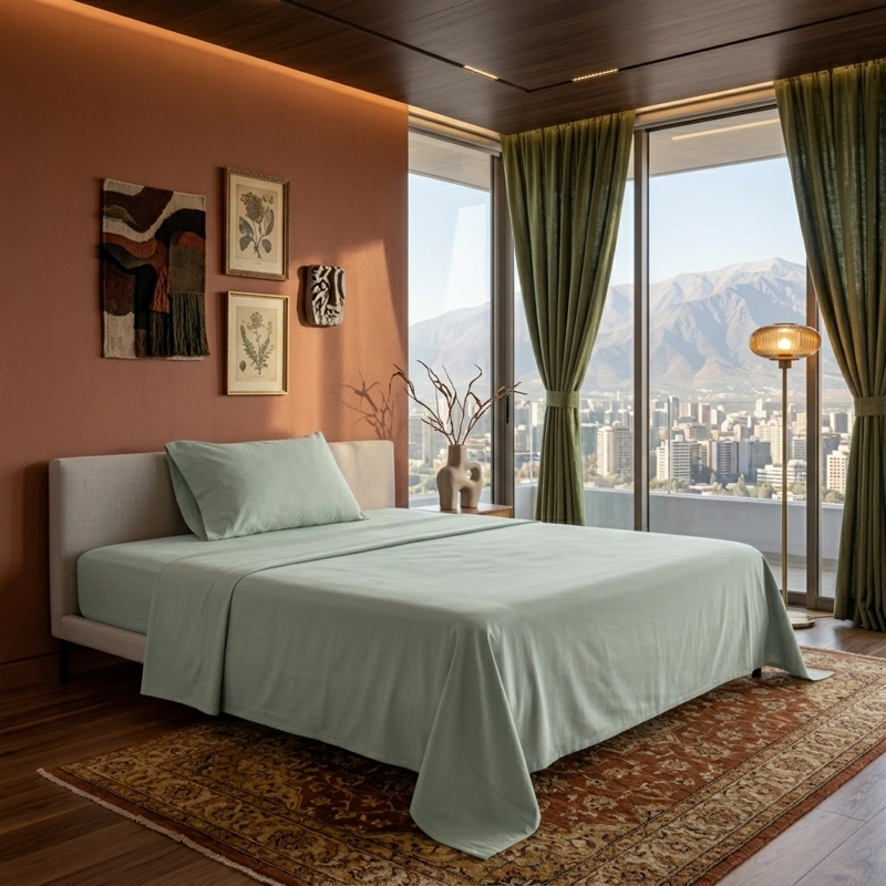JUEGO SABANAS 800 HILOS 1 PLAZA TWIN DE ALGODON SUAVE PREMIUM DORMITORIO - 2