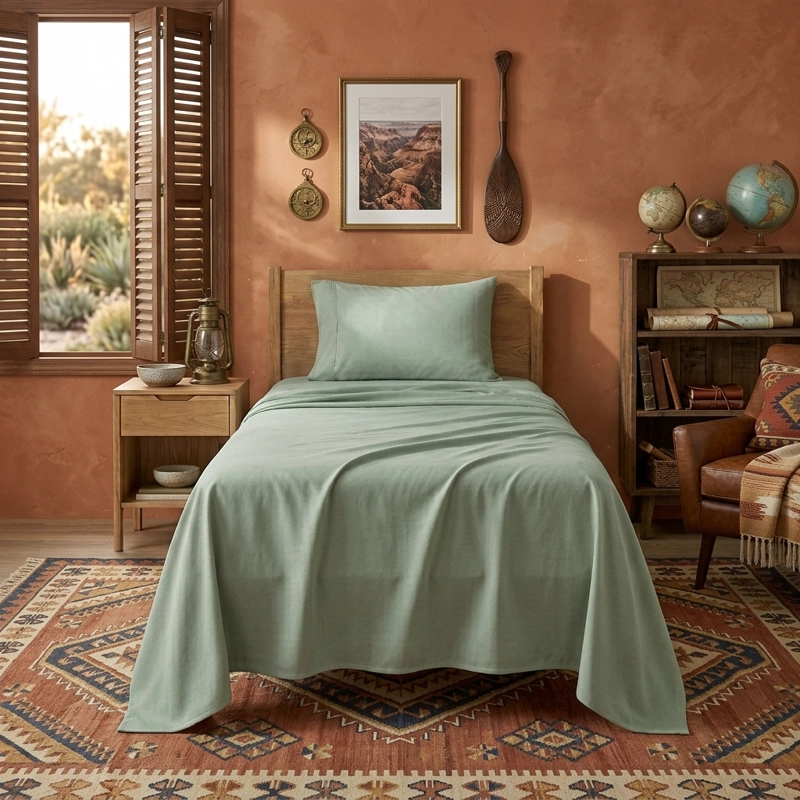 JUEGO SABANAS 800 HILOS 1 PLAZA TWIN DE ALGODON SUAVE PREMIUM DORMITORIO - 3