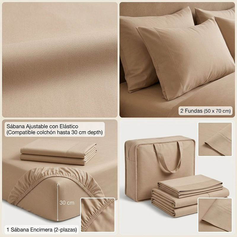 SABANAS 800 HILOS SIGNATURE BURDEO 2 PLAZAS 794 - 5