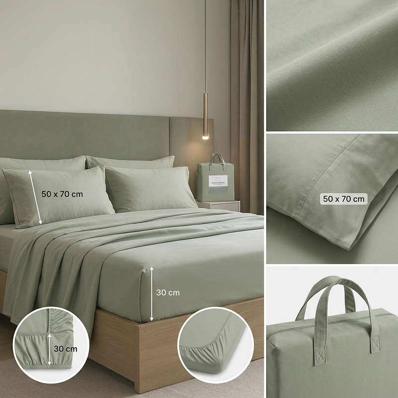 SABANAS 800 HILOS SIGNATURE BURDEO 2 PLAZAS 794 - 8