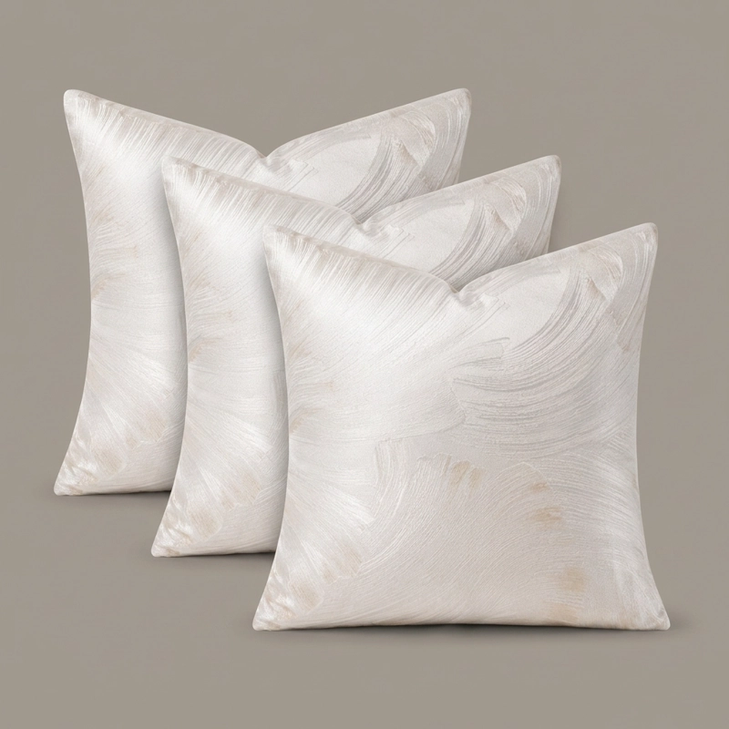 PACK 3 FUNDAS SATINADA BLANCA ONDULADA 45X45 CM - MODELO 691 - 8