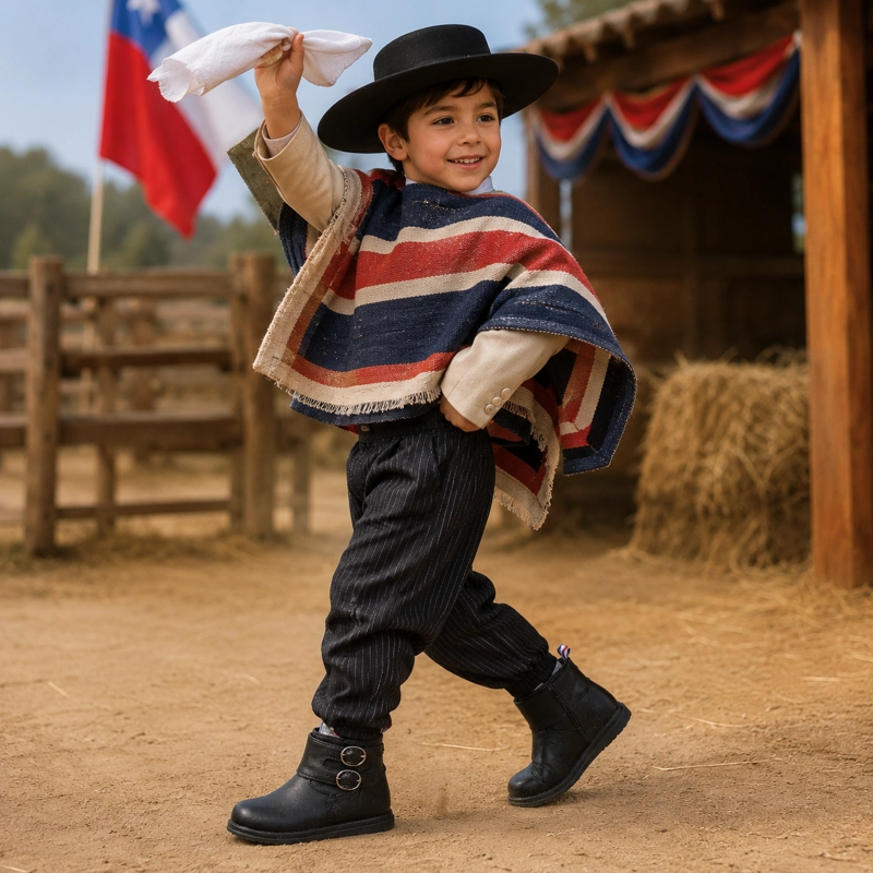 CALZADO BOTIN HUASO NIÑO SUELA PLANA 7296 - 1