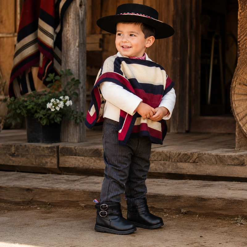 CALZADO BOTIN HUASO NIÑO SUELA PLANA 7296 - 3